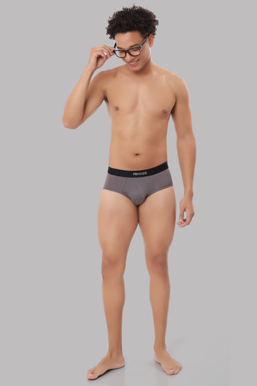 Bionic Bamboo Briefs - Mineral Grey