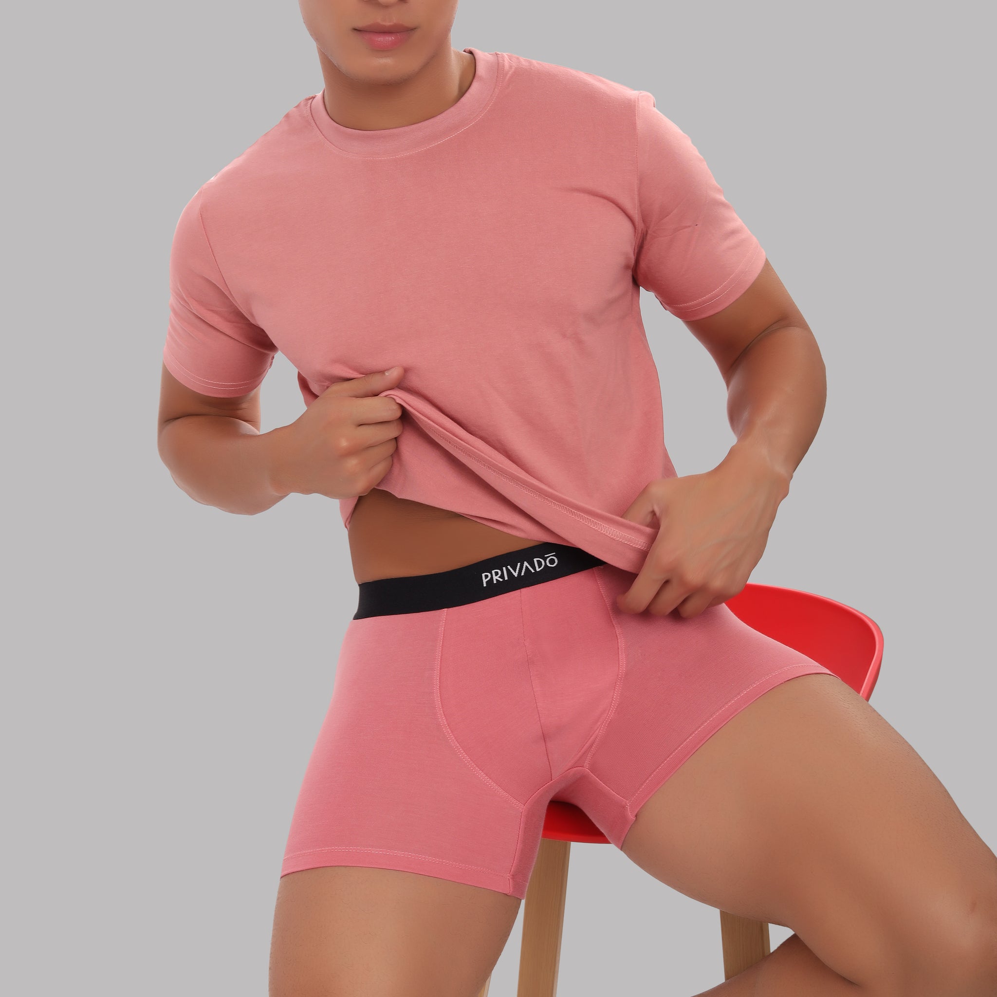 Plush Modal Trunks - Pink Lemonade