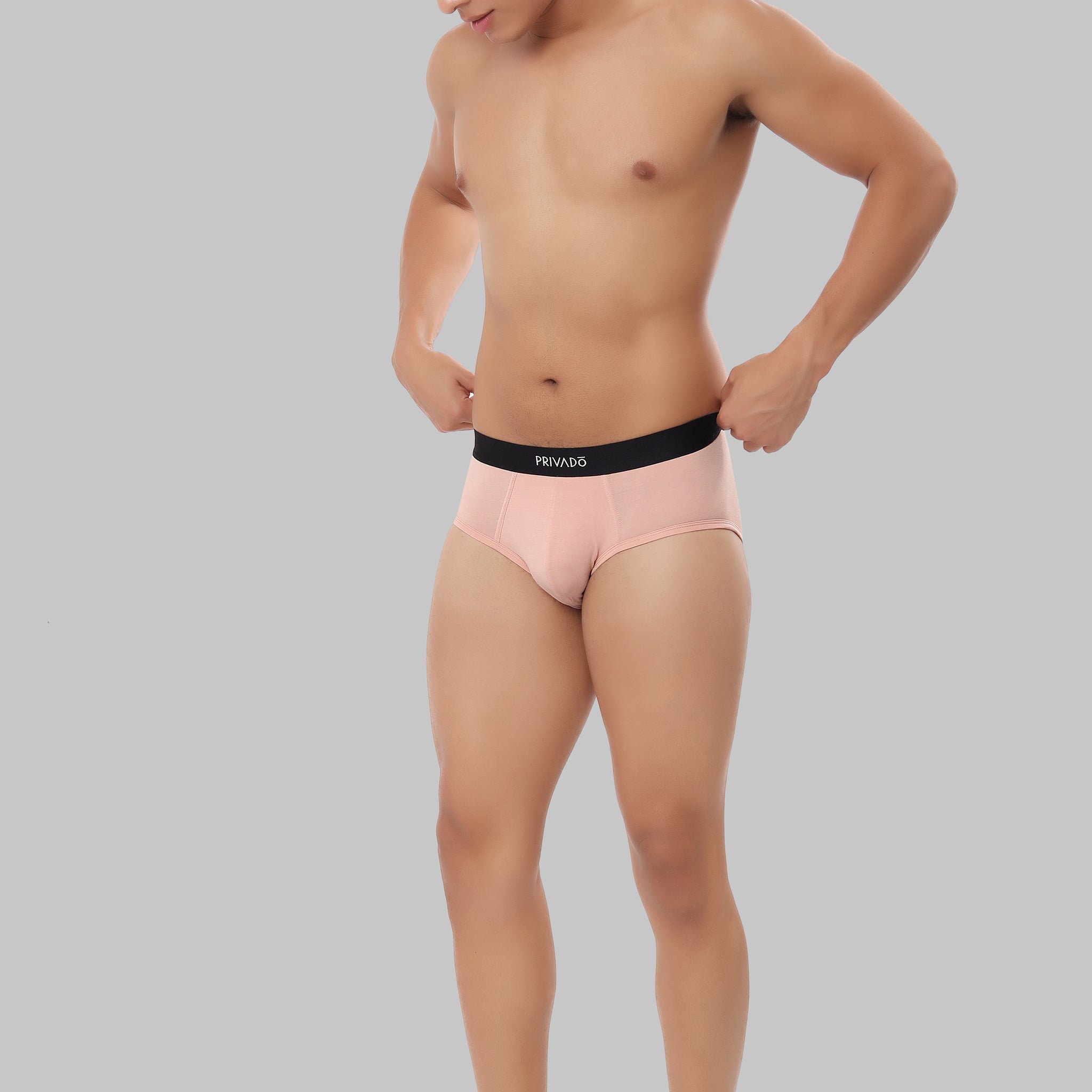 Bionic Bamboo Briefs - Peach Cream