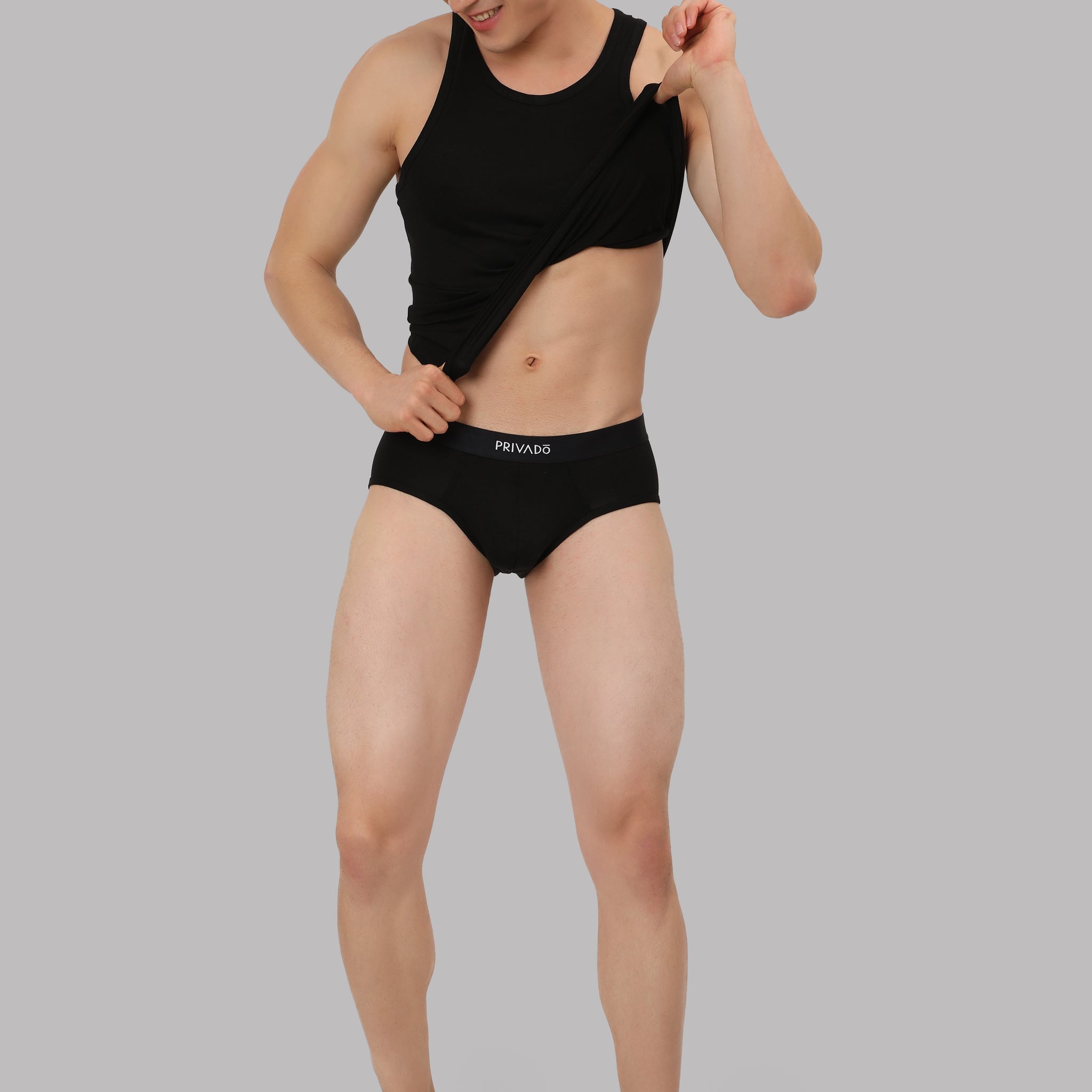 Plush Modal Briefs - Onyx Black