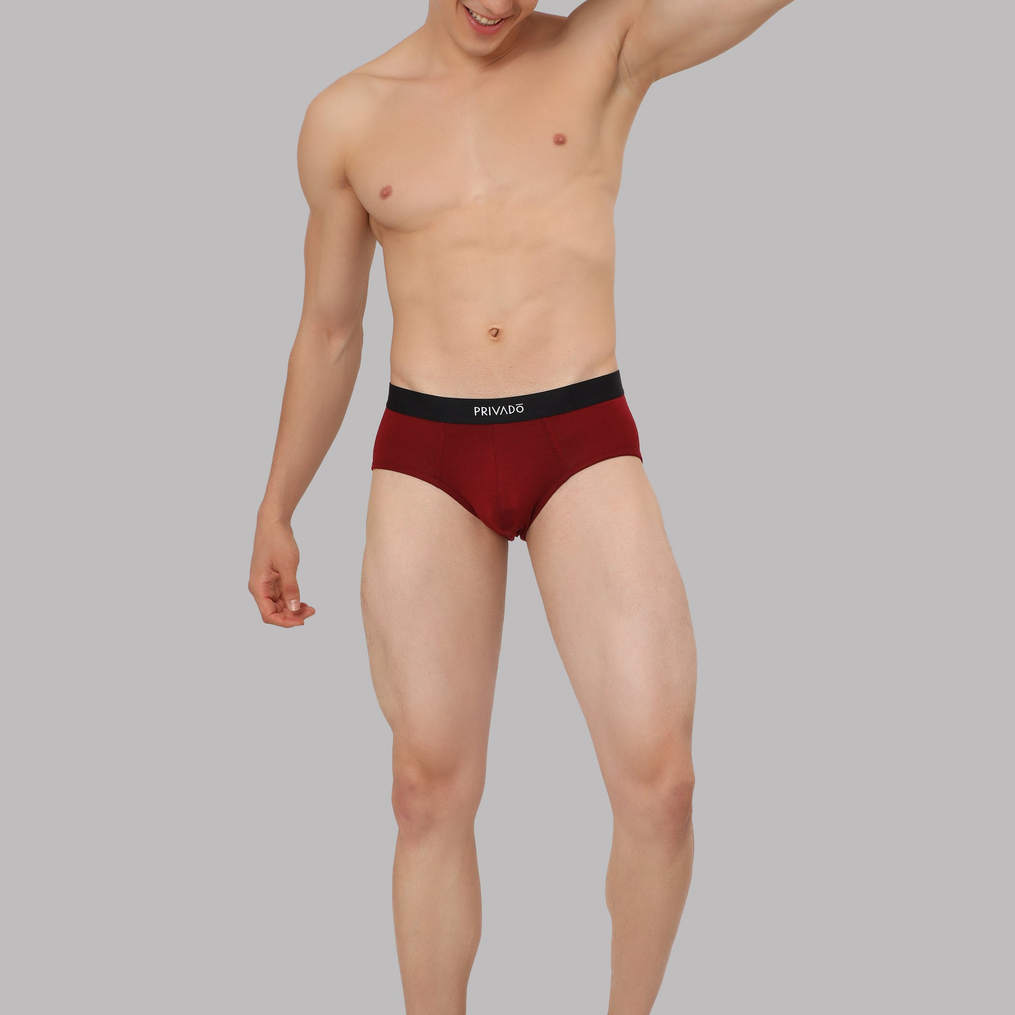 Plush Modal Briefs - Red Pear