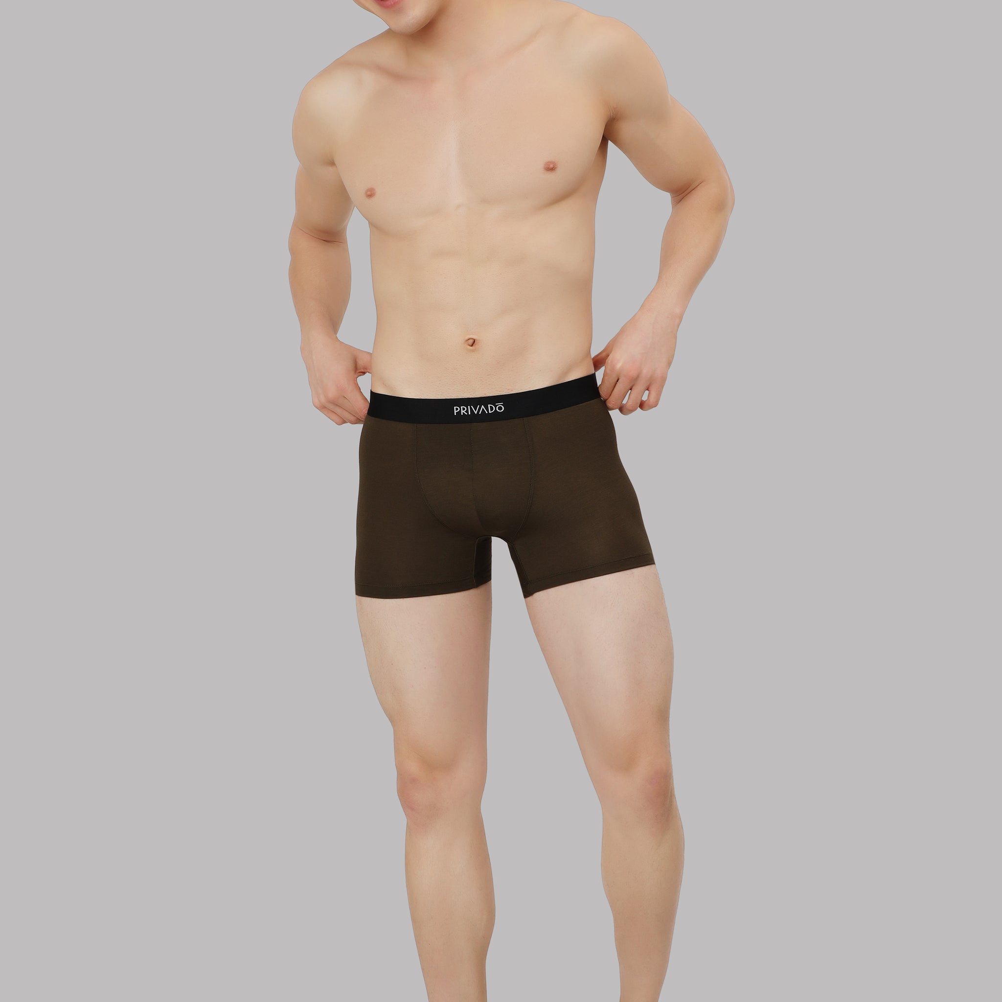 Plush Modal Trunks - Burnt Olive