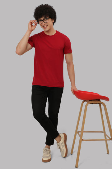 All-Day Lounge T-Shirts - Red Salsa